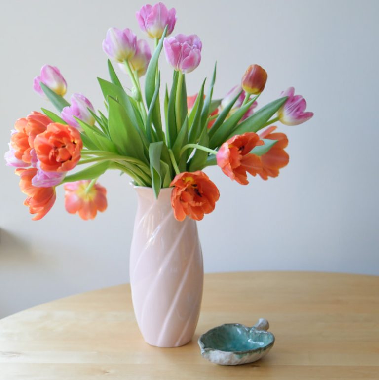 Elegant rosa vas - retrodeco stockholm