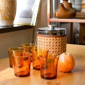 Vintageglas Duralex France bruna