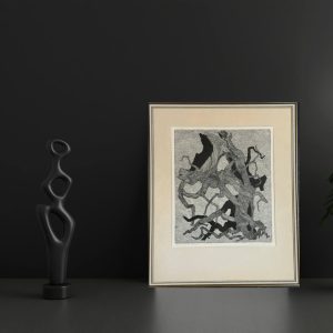 Etsning av Maud Comstedt-Grünewald