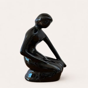 Rosenthal figurin svart skulptur retro inredning