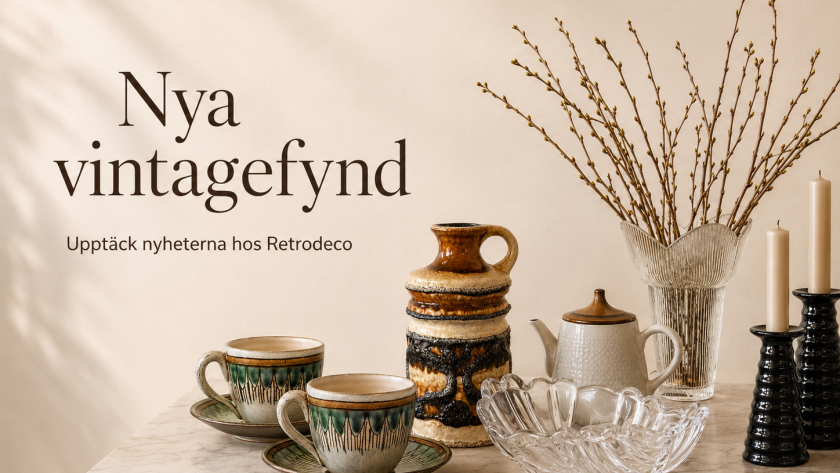Upptäck nya vintagefynd hos Retrodeco