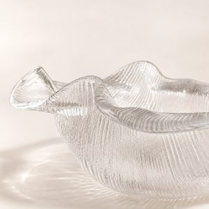 Glasskål från Lindshammars glasbruk