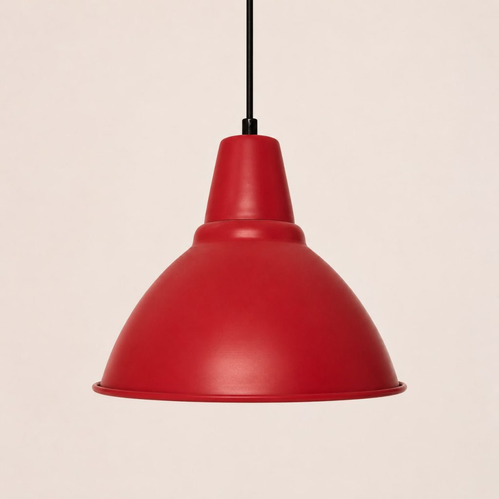 IKEA taklampa rödrosa
