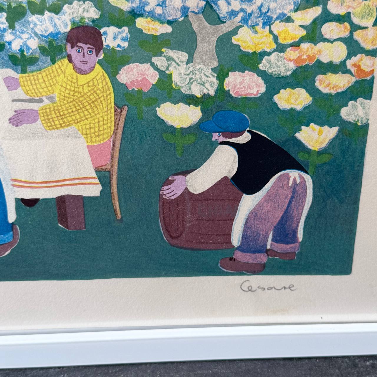 Cesare Marchesini signerad litografi