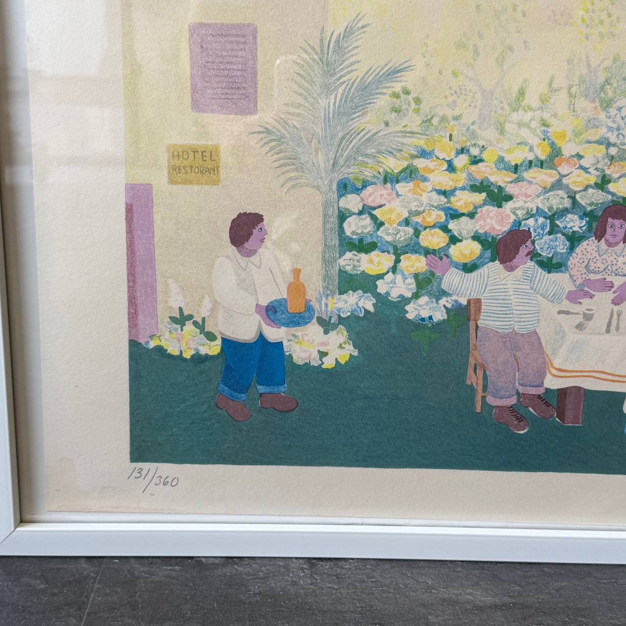 Cesare Marchesini signerad litografi