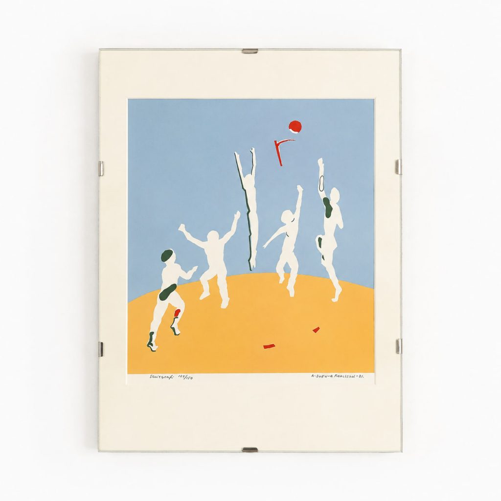 Sven Karlsson signerad grafik 1981
