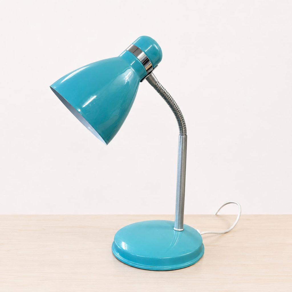 turkos vintage bordslampa 1960-tal